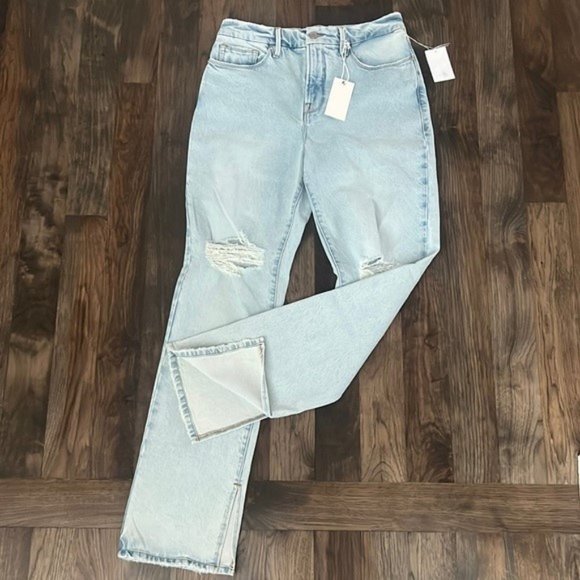 NWT Good American Flare Bottom Jeans - Picture 7 of 10